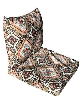 Kohl's Ethnic Mandala Neutral Tile Outdoor Deep Seat Cushion Set All Weather NEW